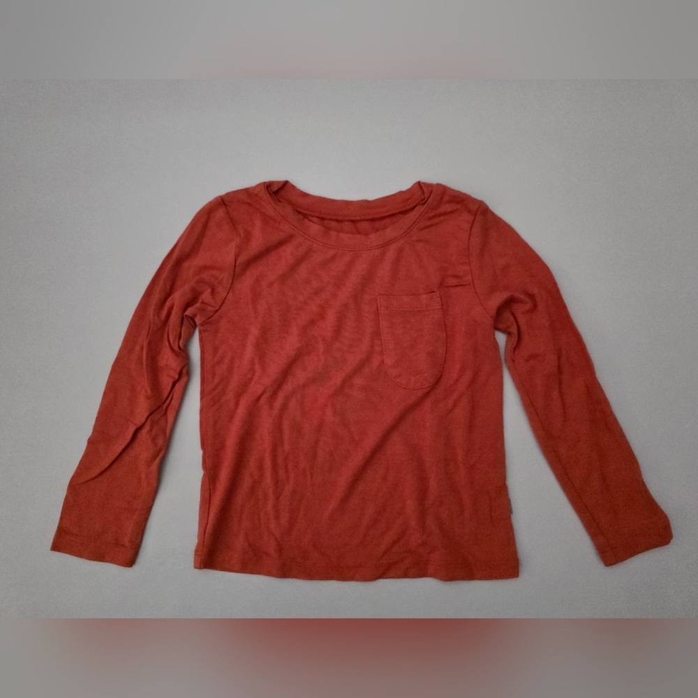 (EUC) Kyte Baby Long Sleeve Toddler Crew Neck Tee in Clementine Size 2T
